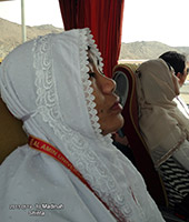 Shinta on bus to Madinah